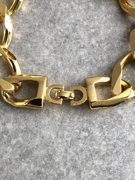 Christian Dior Chain Bracelet Gold Vintage c3u5c2