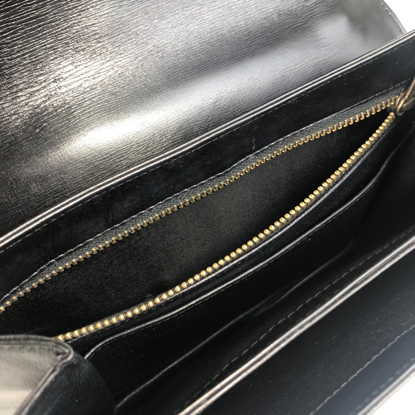 CELINE Horse Carriage Shoulder bag Black Vintage s2znbb