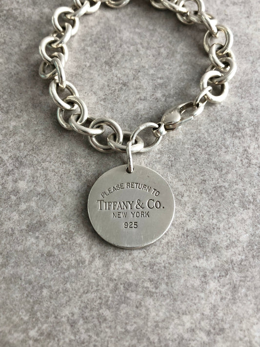 Tiffany & Co. SILVER925 Bracelet Silver Vintage vb85t6