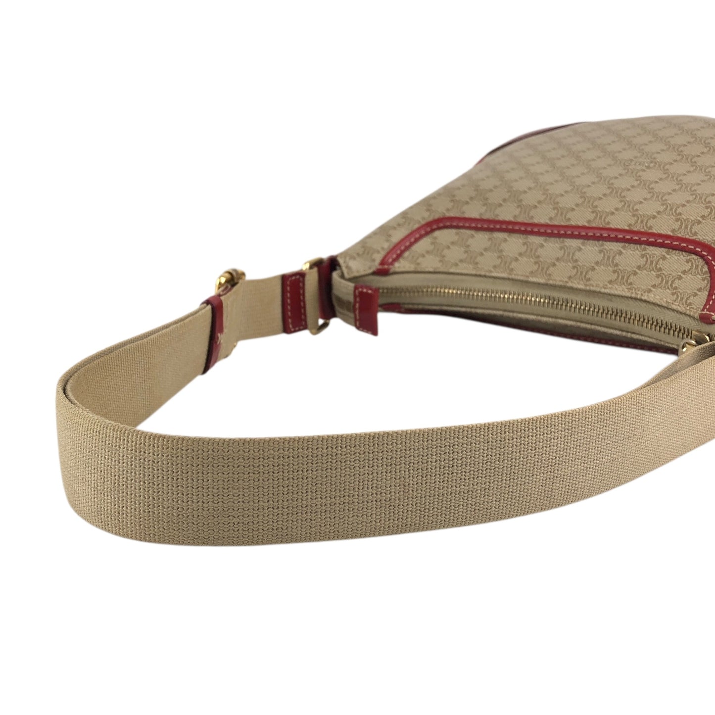 CELINE Macadam Shoulder bag Beige Vintage ebftjm