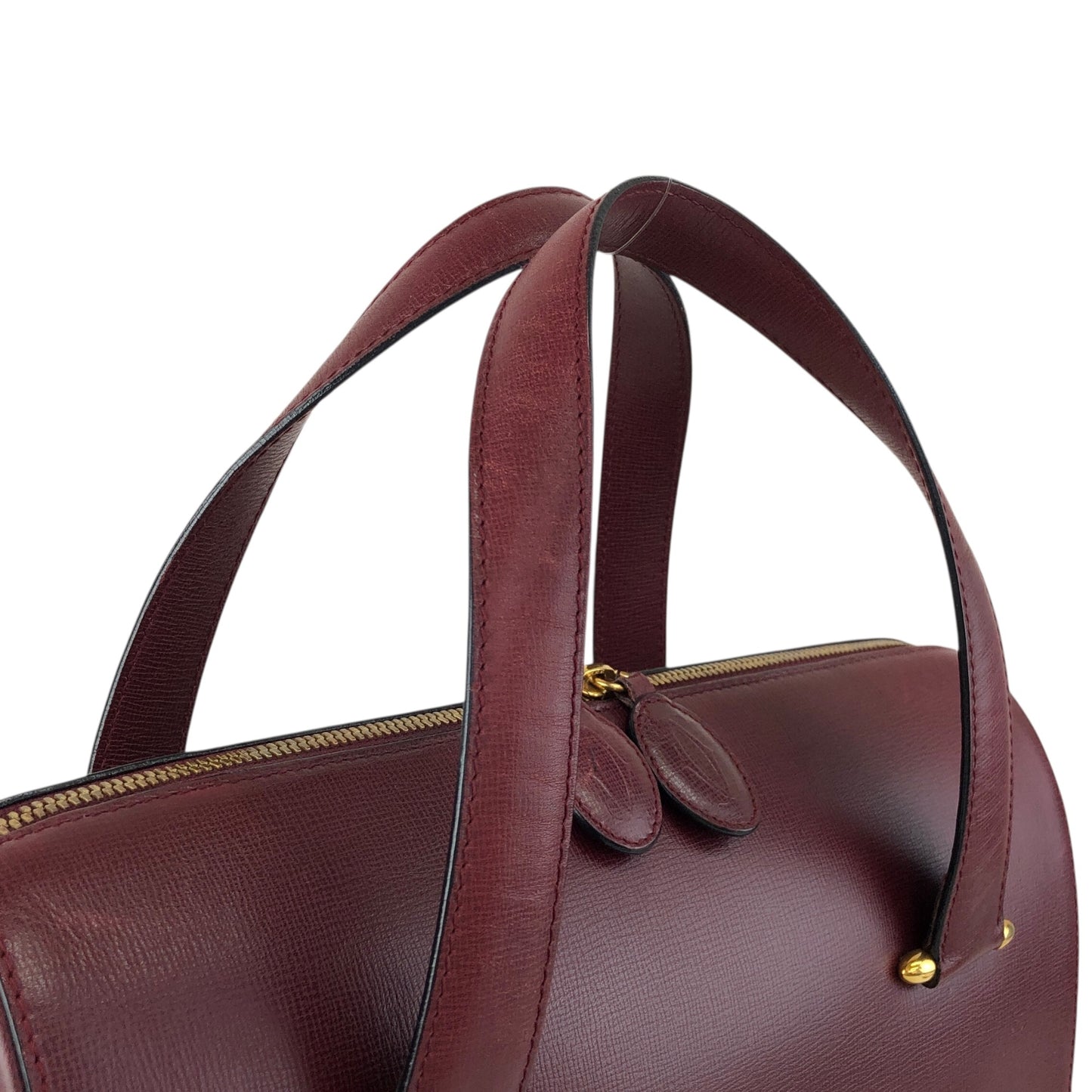 Cartier Two-way Handbag Shoulder bag Bordeaux Vintage d6tb8y