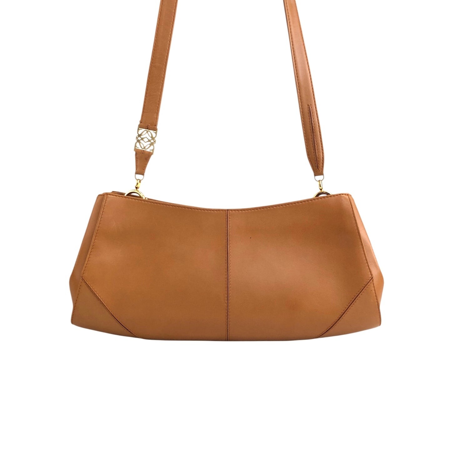 LOEWE Anagram Motif Shoulder bag Camel Vintage hkfnkp