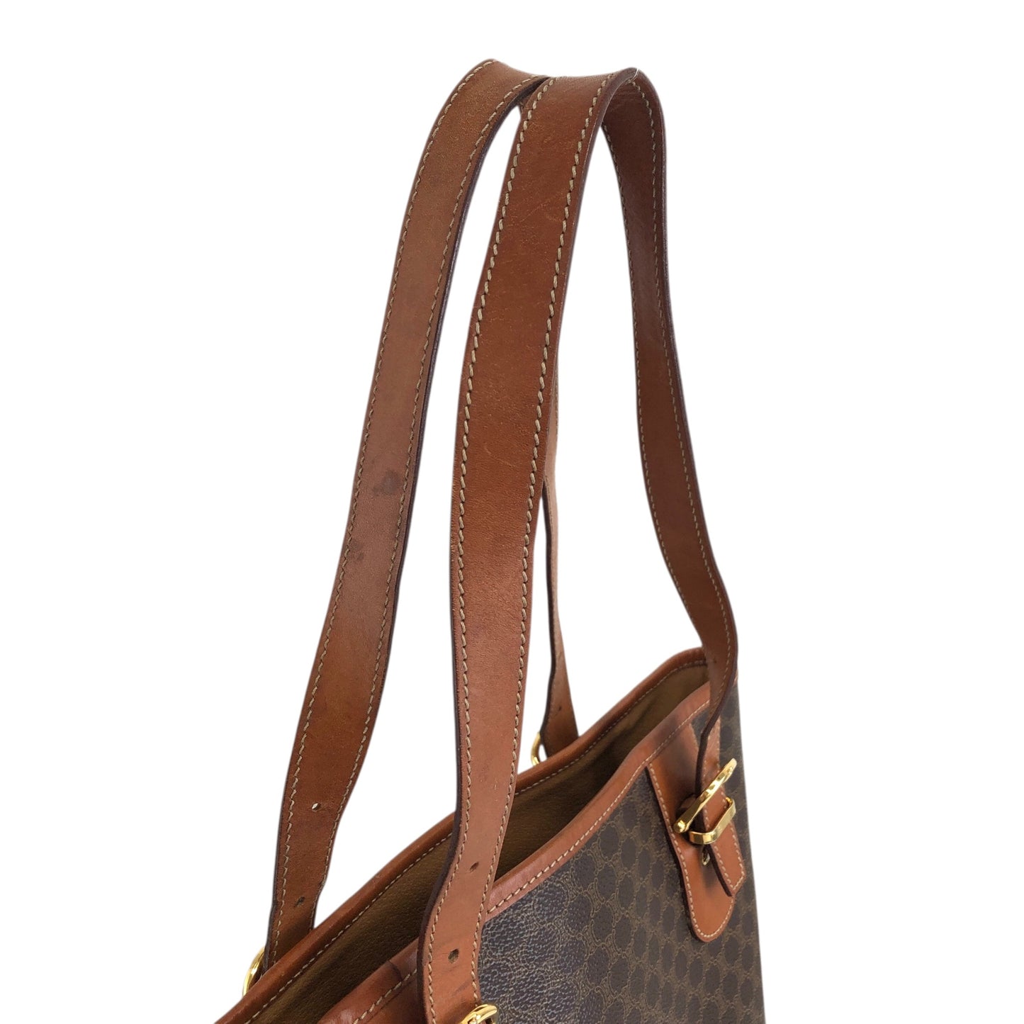 CELINE Macadam Blason Totebag Brown Vintage 4tv5ky