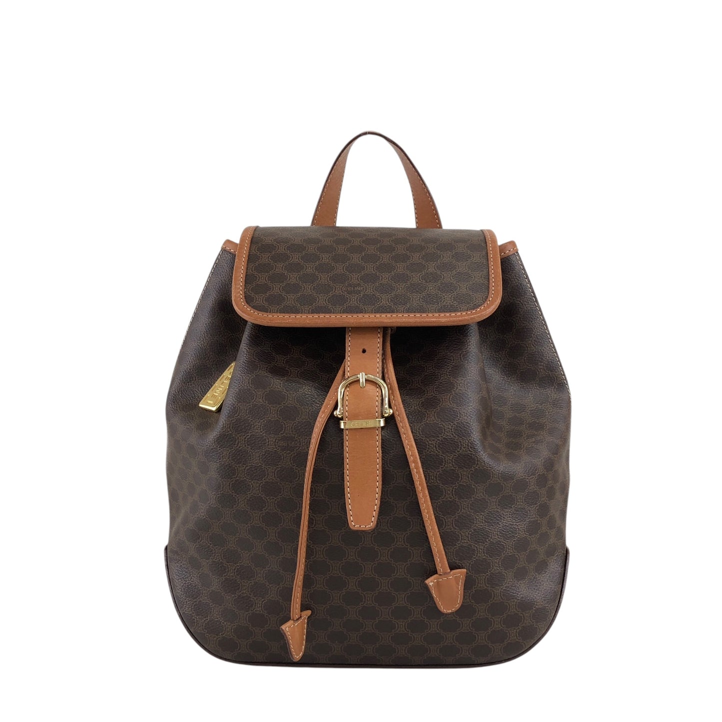 CELINE Macadam Backpack Brown Vintage i8882p