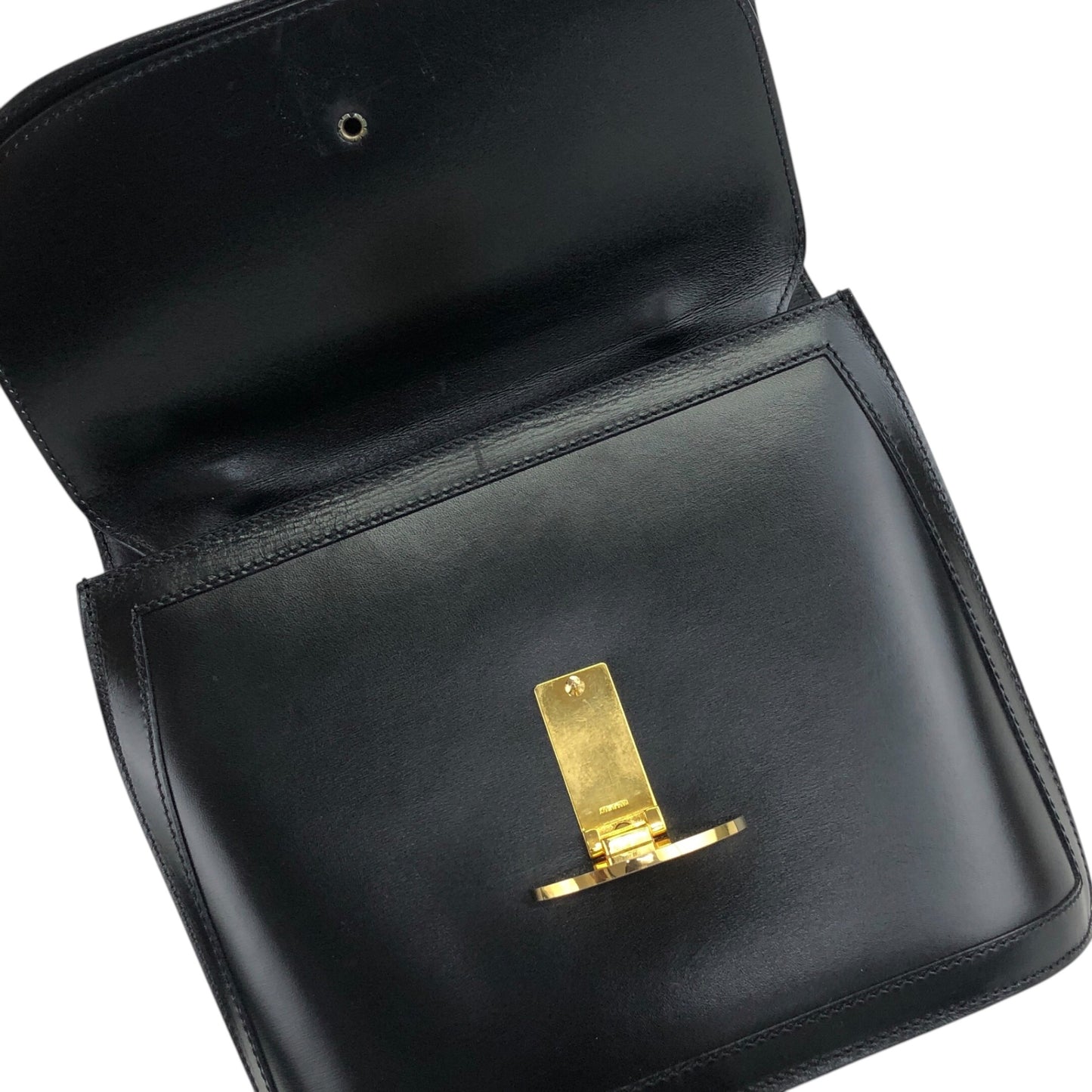 CELINE Medal Motif Handbag Black Vintage tgv7x5