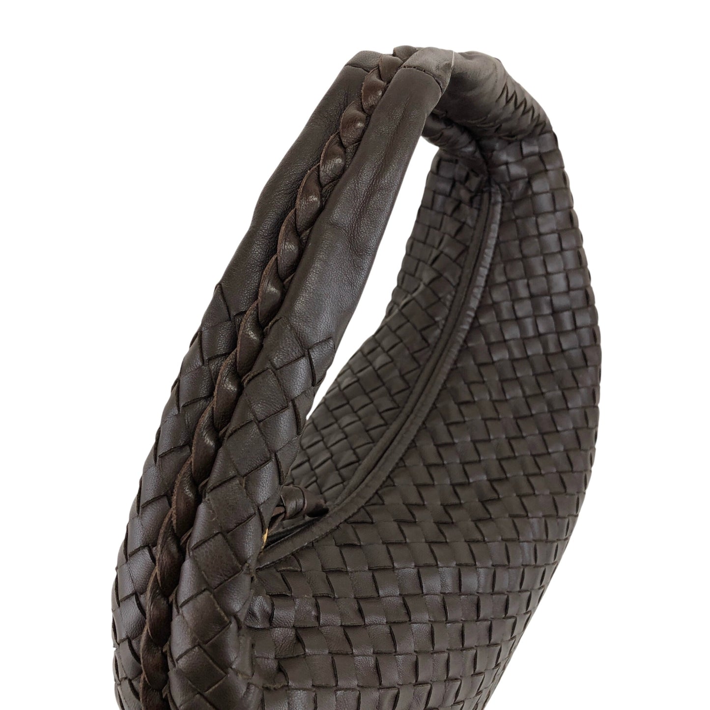 Bottega Veneta Intrecciato 單肩包 Hobobag 棕色 復古 p4gezk