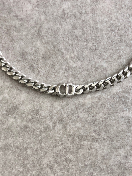 Christian Dior CD Logo Bracelet Silver Vintage isyvk5