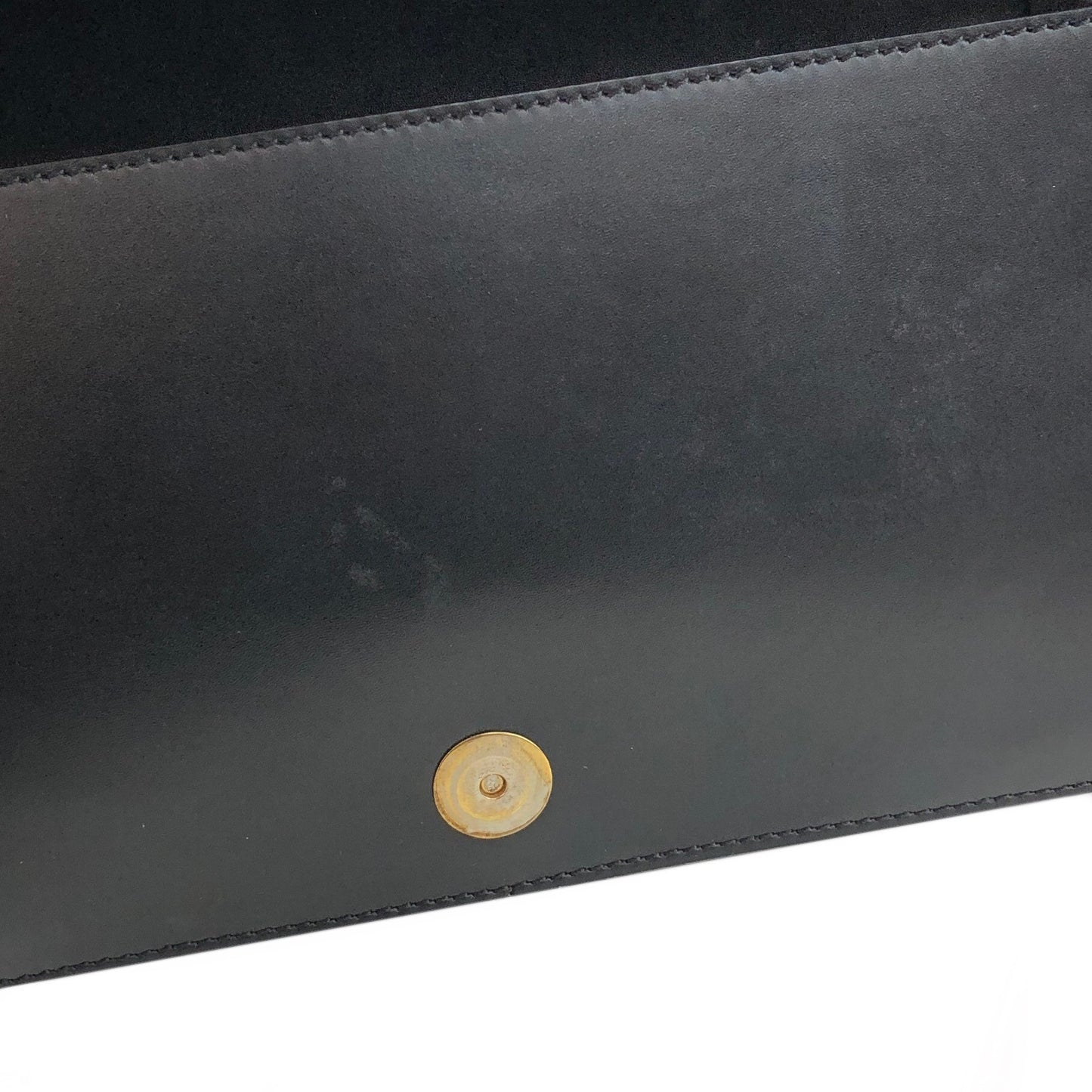 CELINE Logo Shoulder bag Black Vintage z7yz82