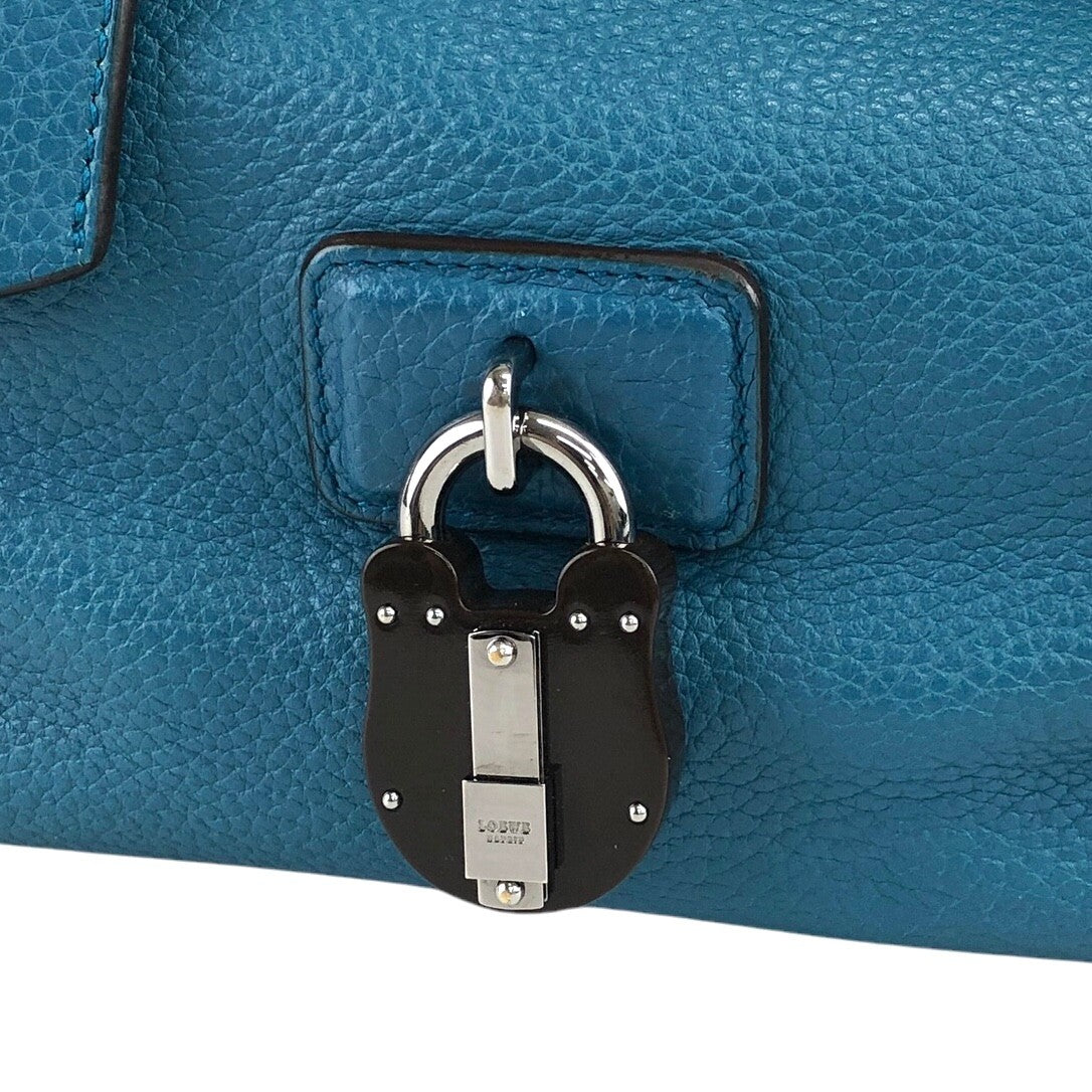 LOEWE 掛鎖手提包 藍色 復古 2t2tsk
