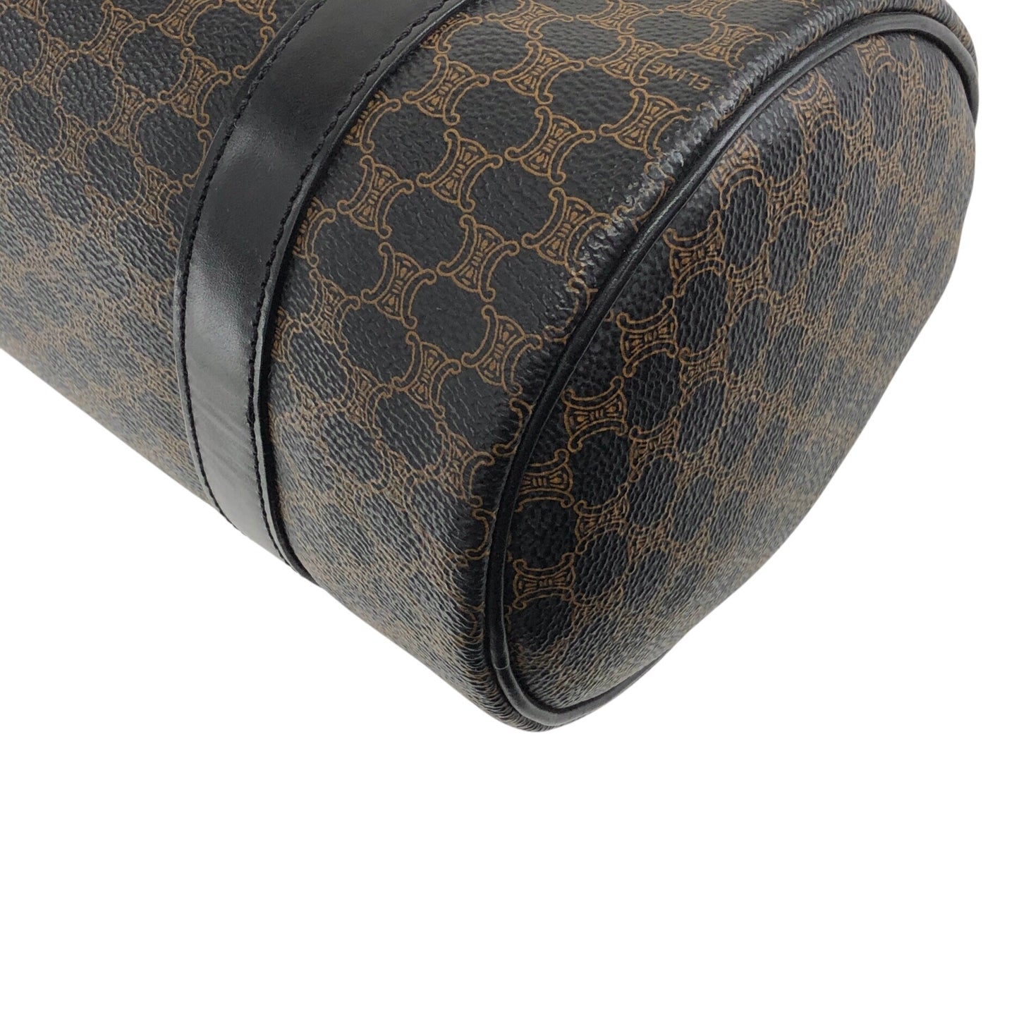 CELINE Macadam Blason Handbag Black Vintage yagsxr