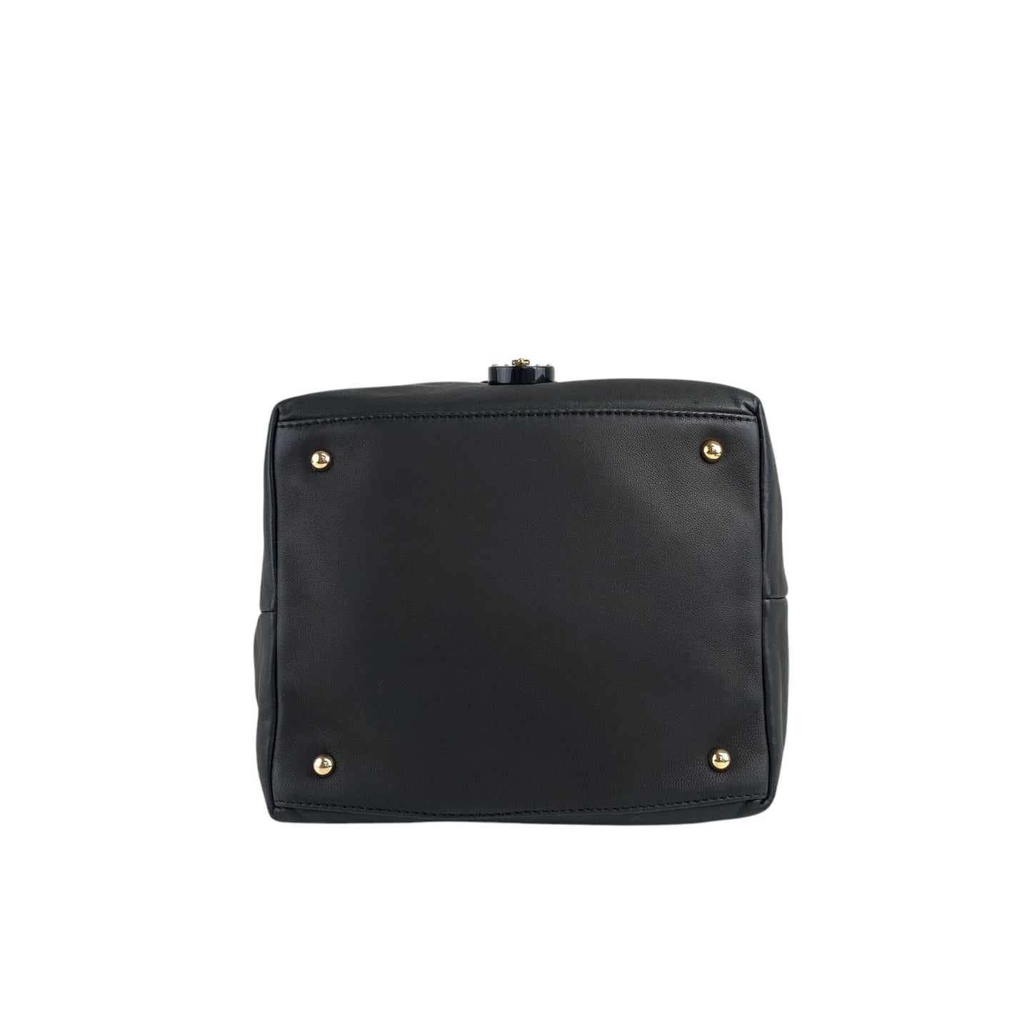 LOEWE Padlock Handbag Black Vintage 3b6srk