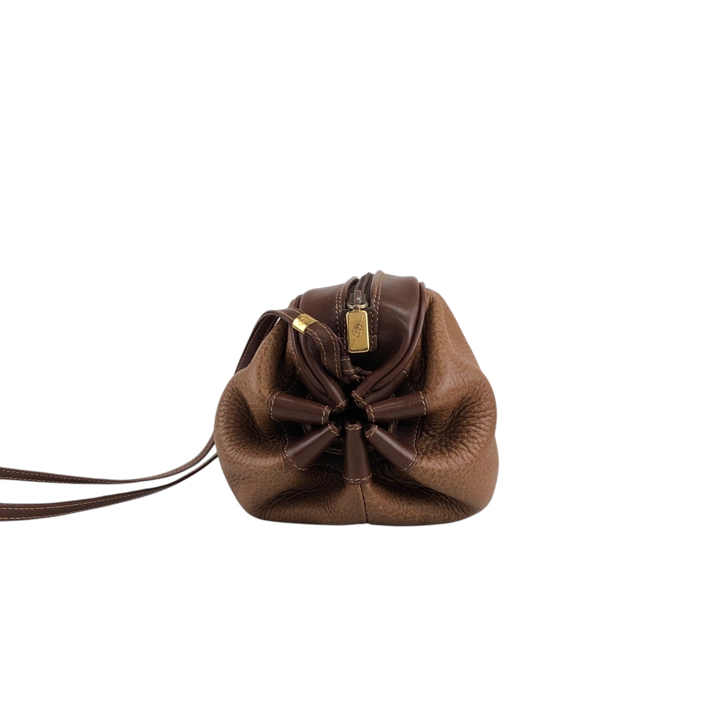 GUCCI Logo Small Shoulder bag Brown Vintage 6j6h7h