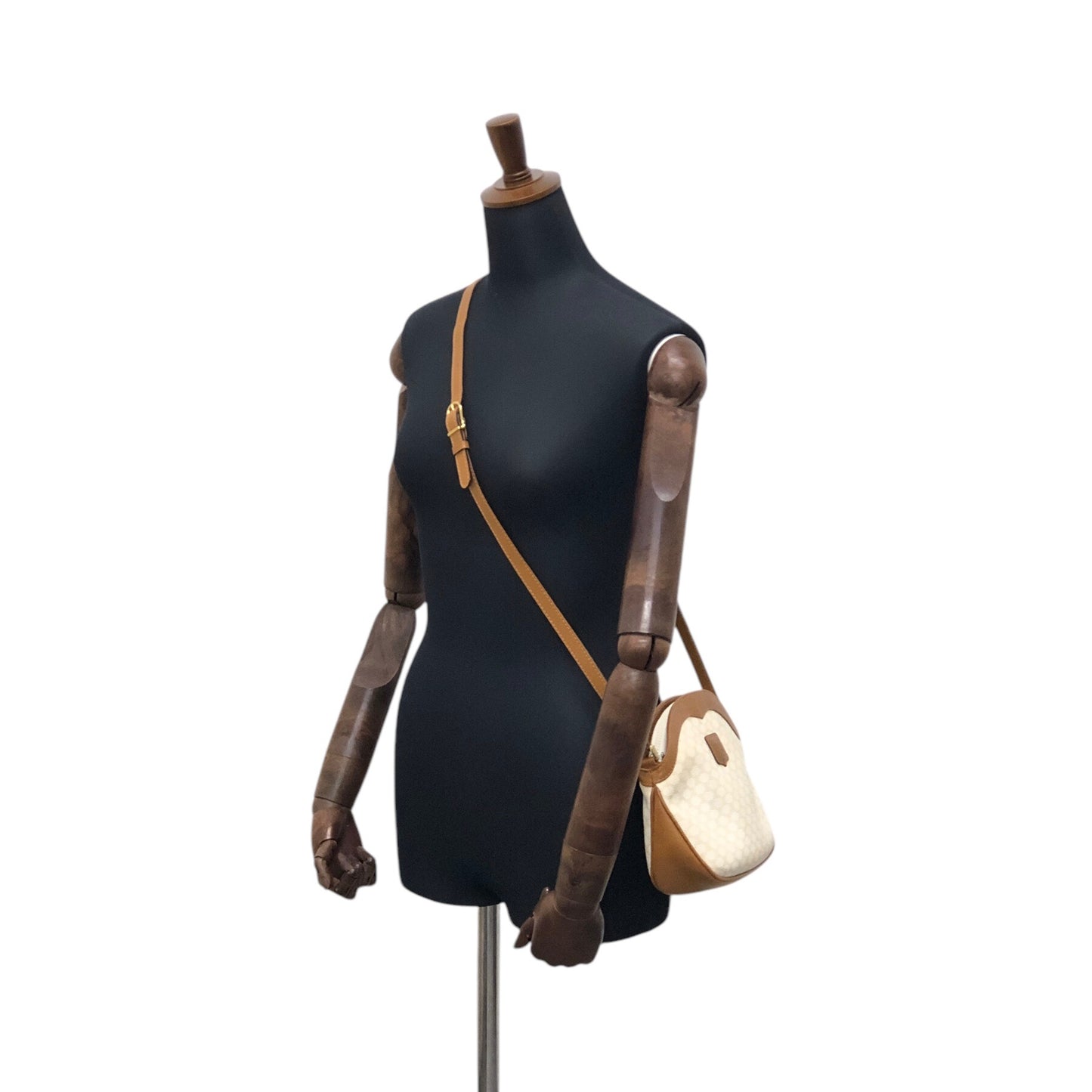 CELINE Macadam Blason Shoulder bag White Vintage y88uii