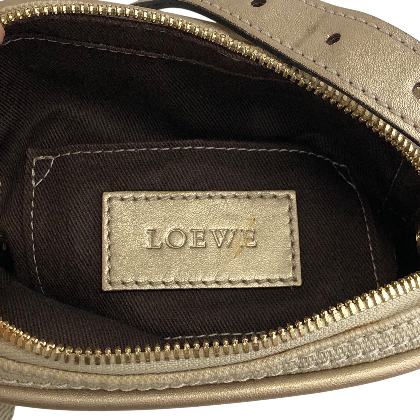 LOEWE Anagram Small Shoulder bag Beige Vintage meahck