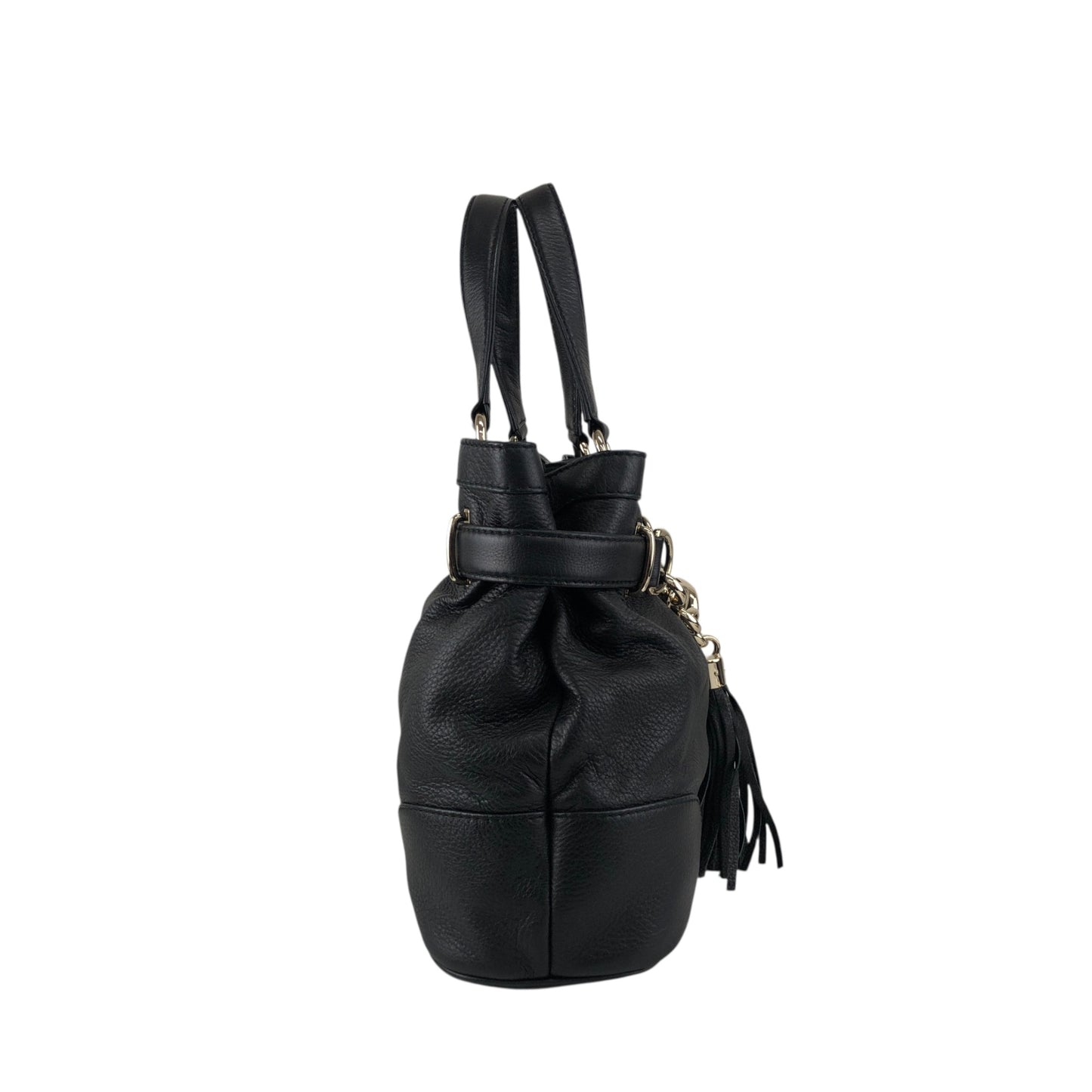 GUCCI Horse Bit Handbag Black 269943 Vintage wj5bxw