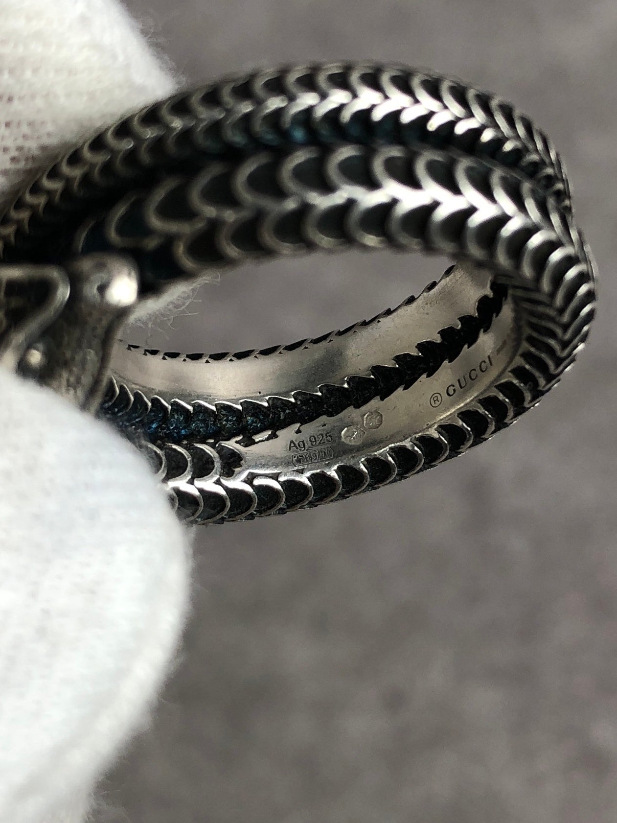 GUCCI Ring Silver SILVER925 Vintage 8mu7yj