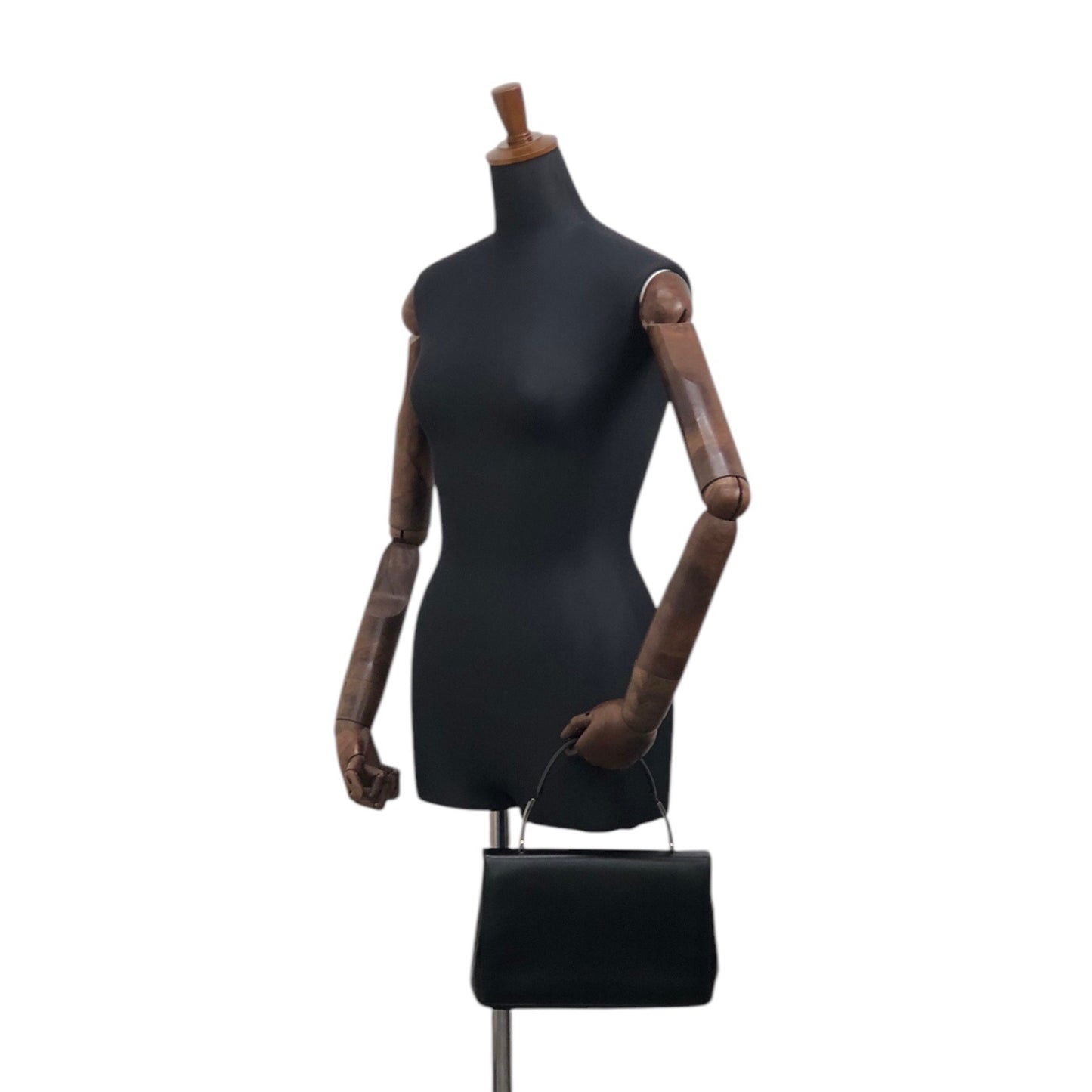 Salvatore Ferragamo Top Handle Handbag Black Vintage sca6k6