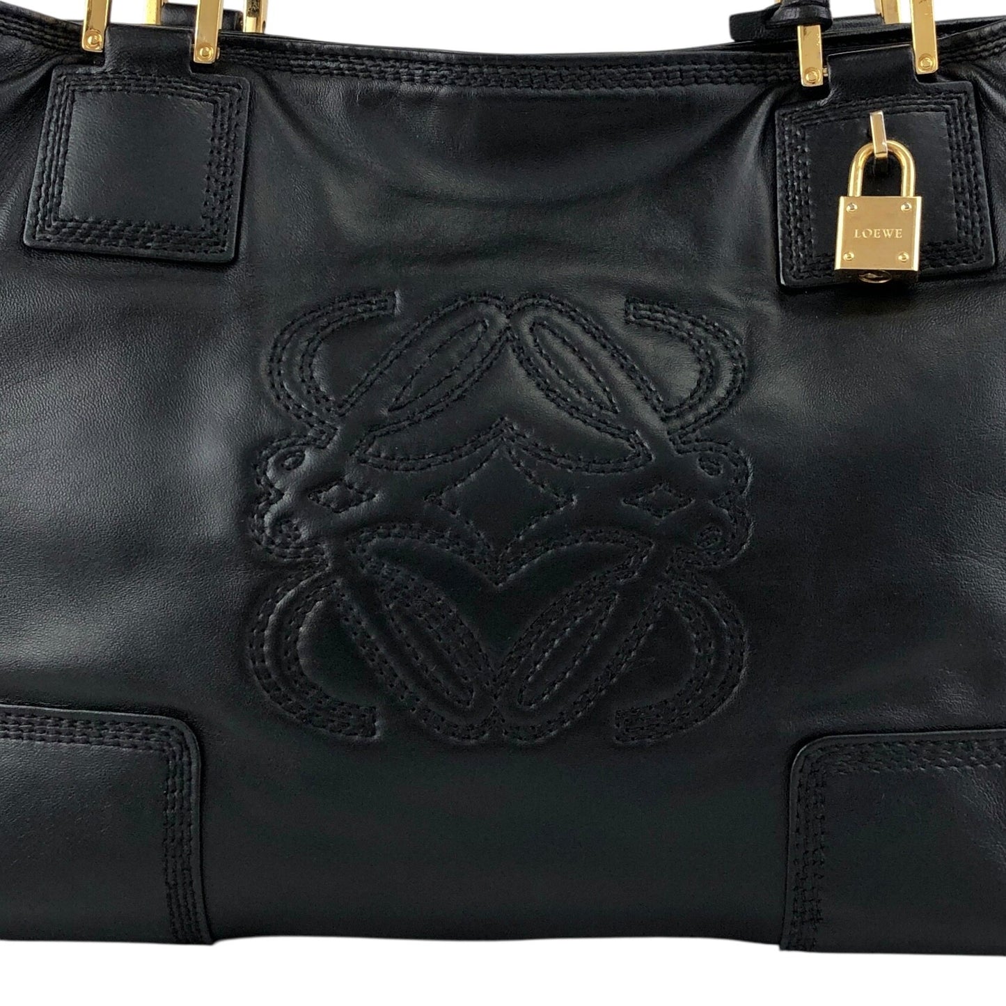 LOEWE Anagram Totebag Black Vintage ycheug