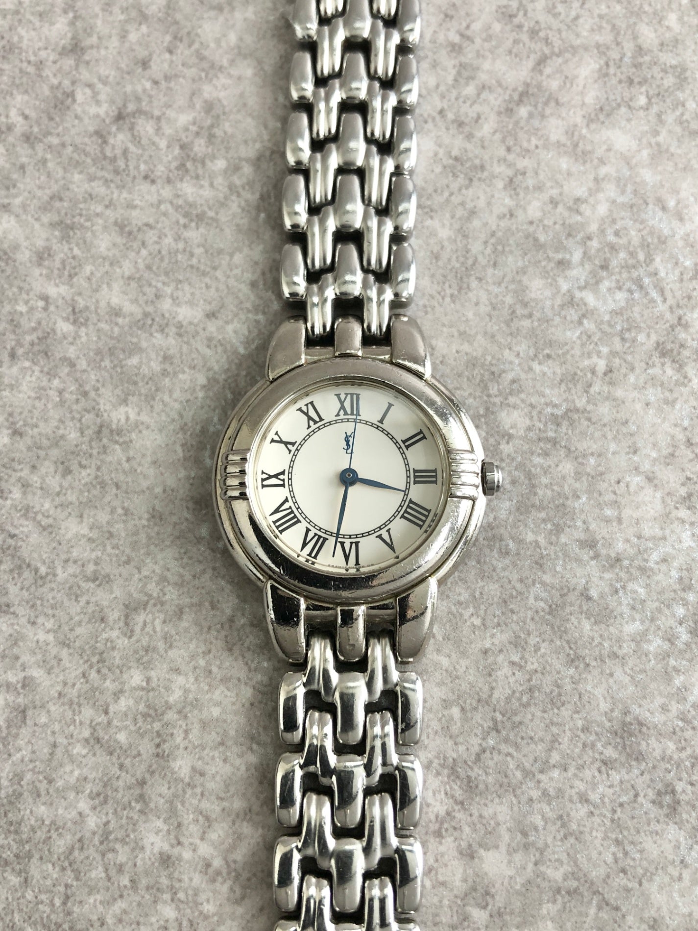 Yves Saint Laurent Watch Silver Vintage jut627