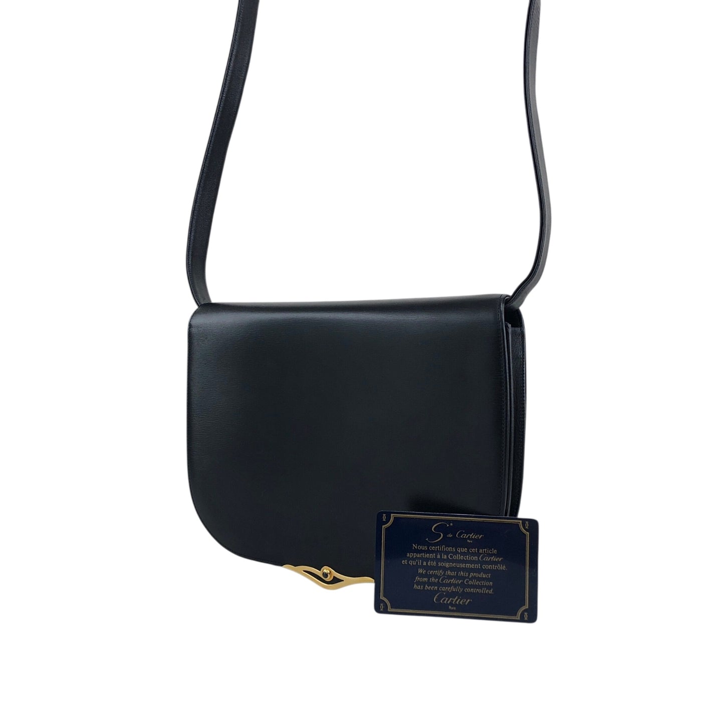 Cartier Shoulder bag Navy Vintage z668t4