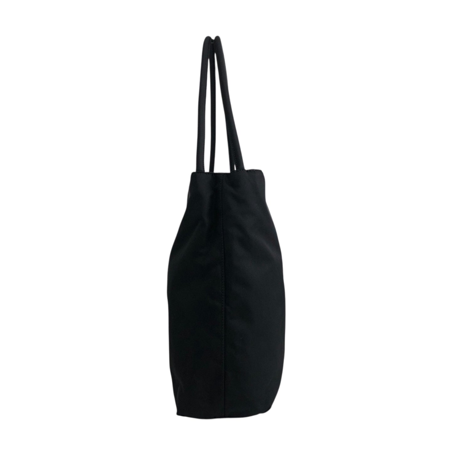 PRADA Triangle Logo Shoulder bag Black Vintage cdactr
