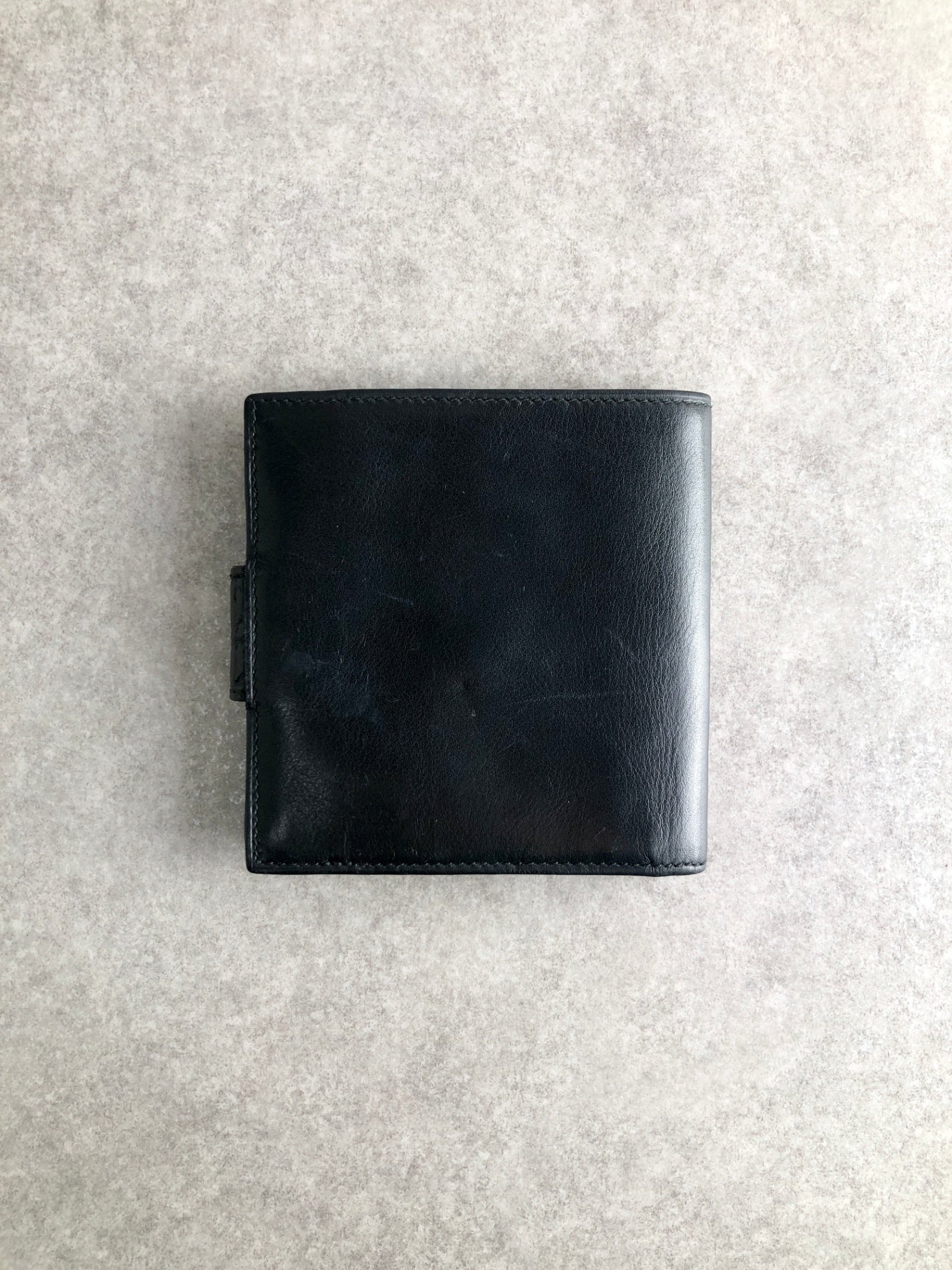 CELINE Blason Folded Wallet Black Vintage ha2kjw