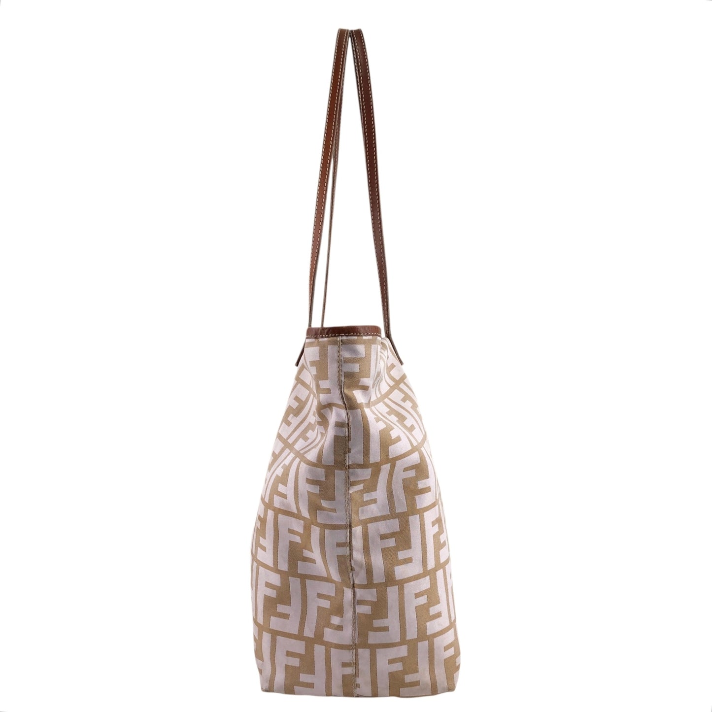 FENDI Zucca Totebag Beige Vintage knpjzs