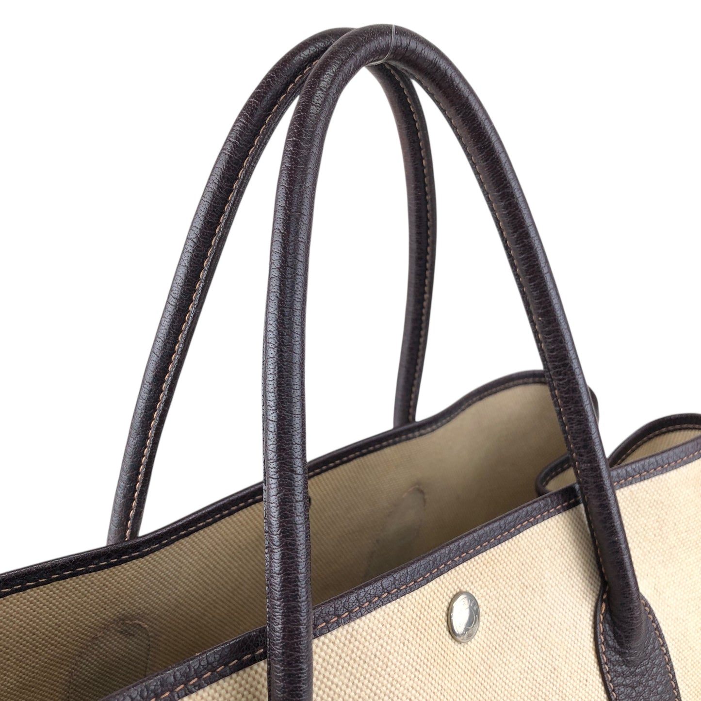 HERMES Totebag Beige Vintage ixgnpz