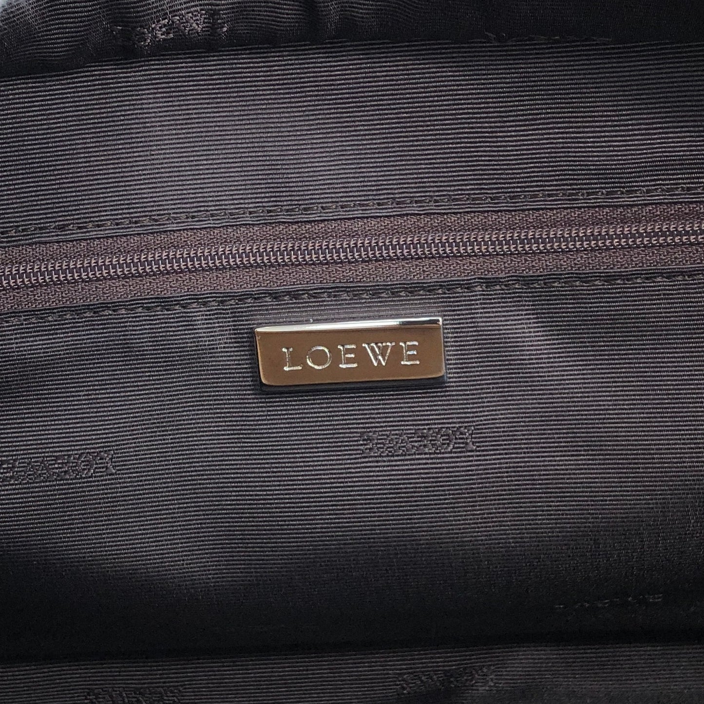 LOEWE Amazona28 Anagram Small Boston bag Handbag Brown Vintage gb6dbp