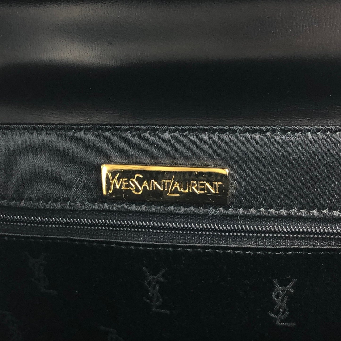 Yves Saint Laurent YSL 標誌雙向手袋單肩包黑色復古 sd7ybz