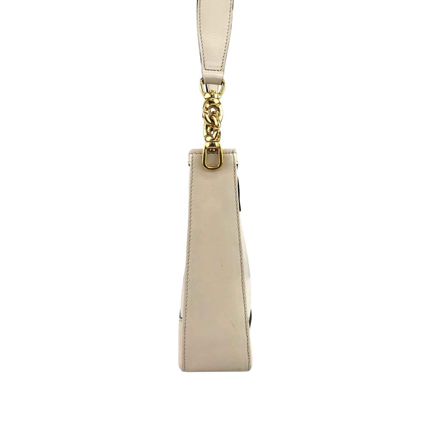 CELINE Gancini Shoulder bag Beige Vintage xc33k4