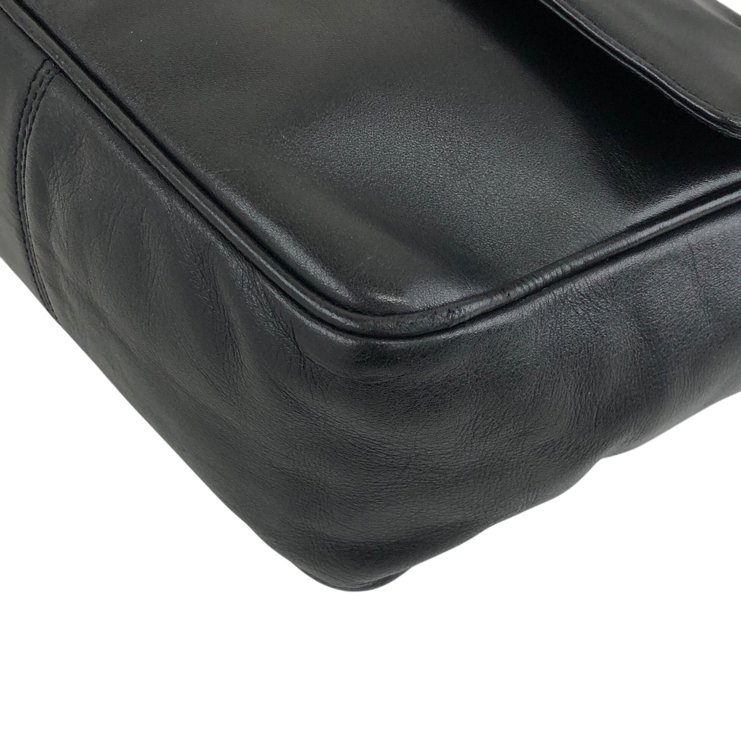Christian Dior Logo Charm Shoulder bag Black Vintage ssswaj