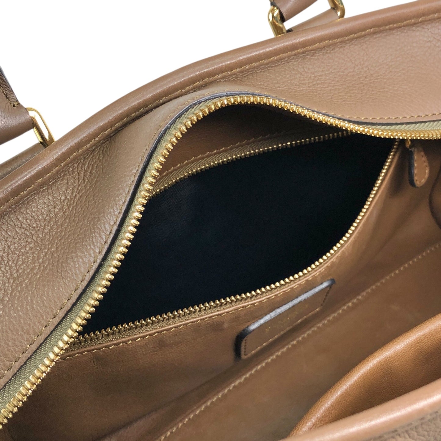 LOEWE Amazona28 Anagram Small Boston bag Handbag Beige Vintage euhpr8