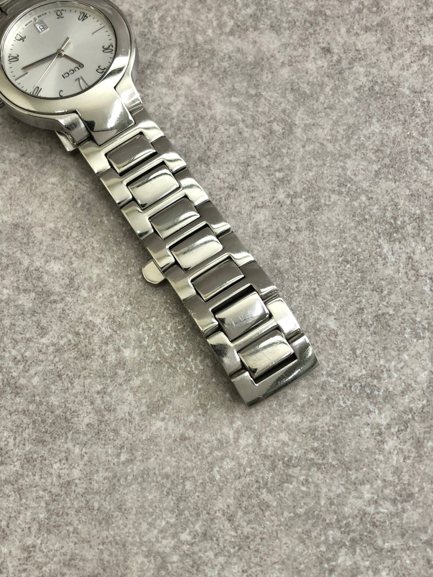 GUCCI Quartz Watch Silver 8900M Vintage bdju4h