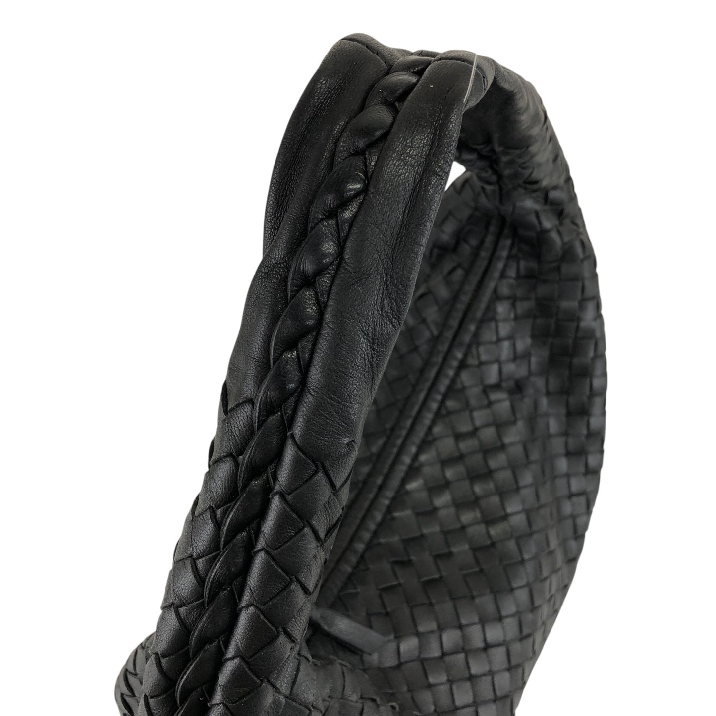 Bottega Veneta Intrecciato Shoulder bag Hobobag Black Vintage 8utm5a
