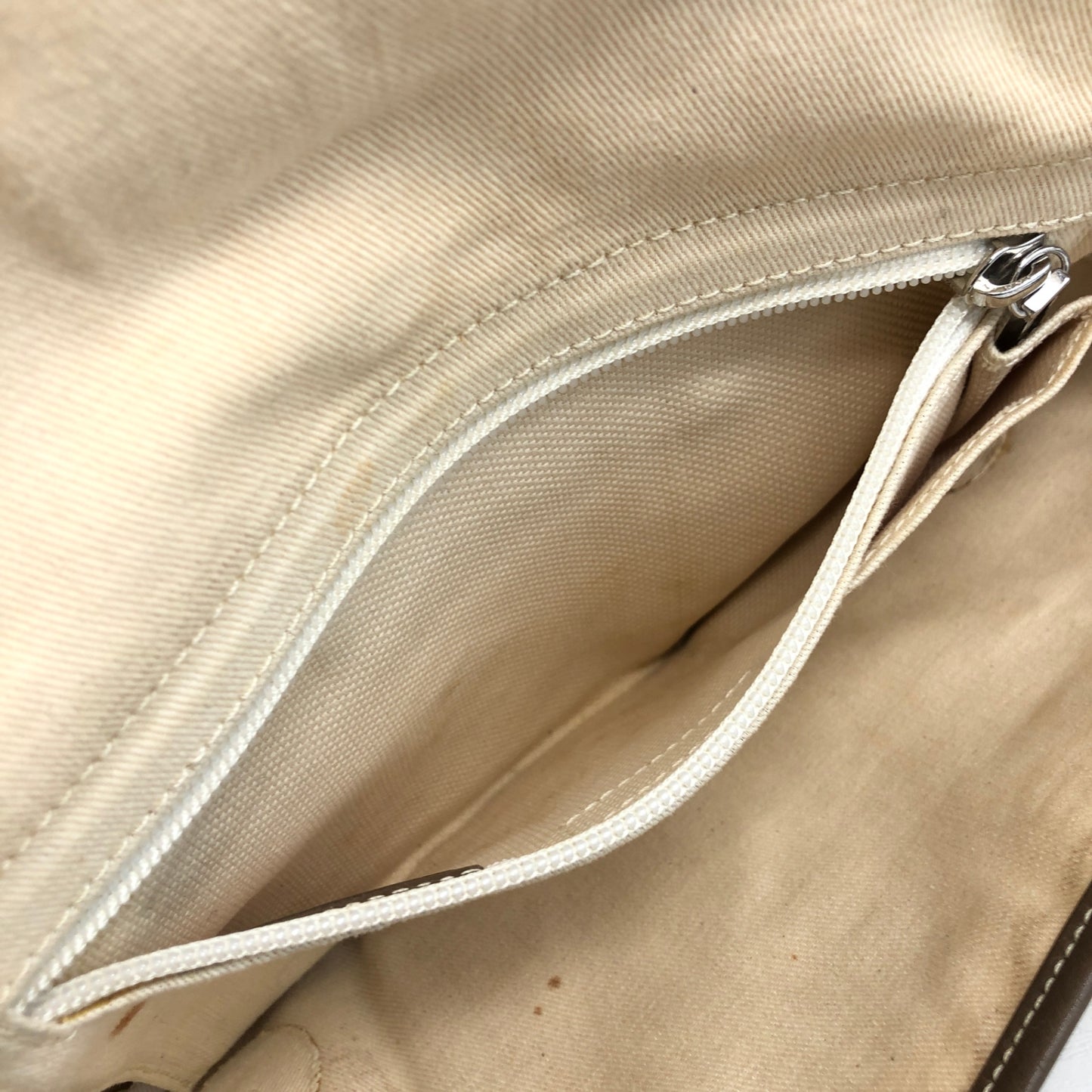 LOEWE Anagram Shoulder bag Beige Vintage u8w446