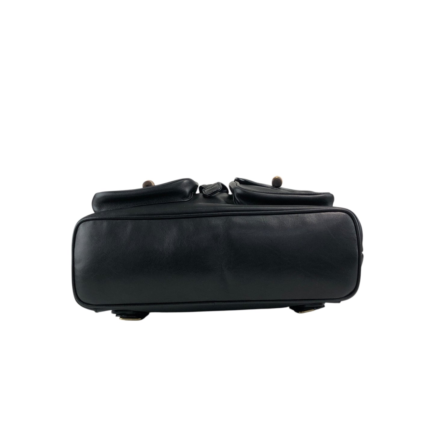 GUCCI Bamboo Backpack Black Vintage 38shhu