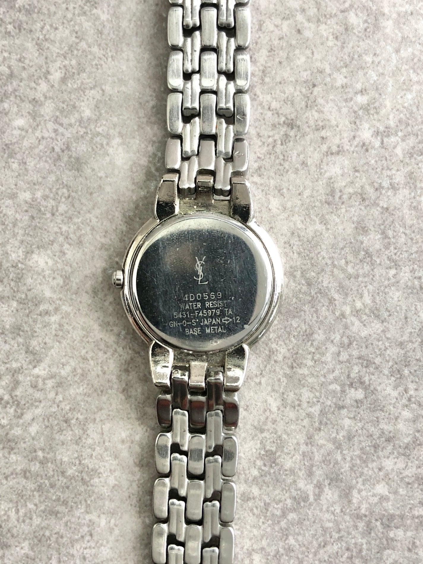 Yves Saint Laurent Watch Silver Vintage jut627