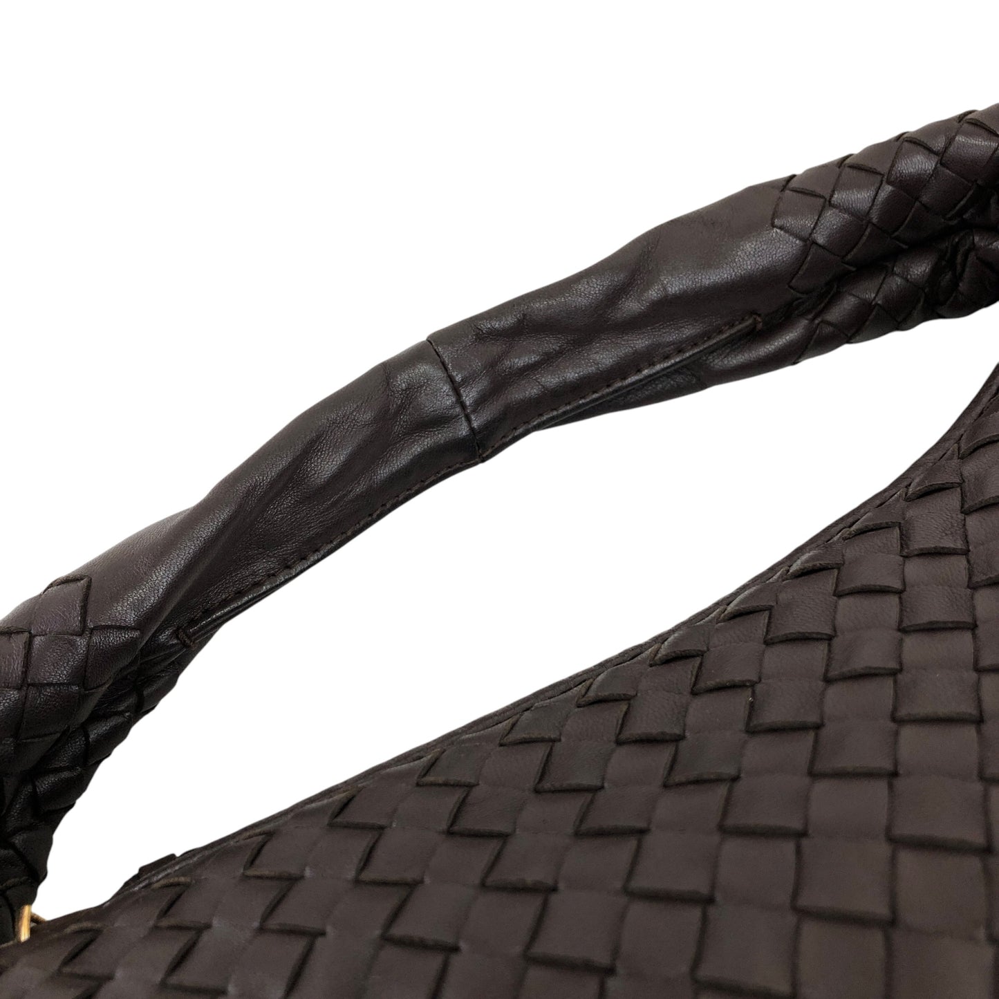 Bottega Veneta Intrecciato 單肩包 Hobobag 棕色 復古 p4gezk