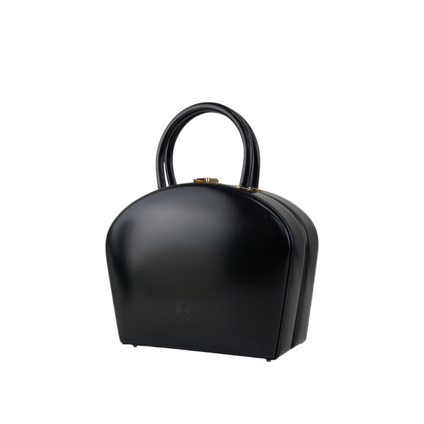 LOEWE Anagram Top Handle Handbag Vanity bag Black Vintage nxkdzt