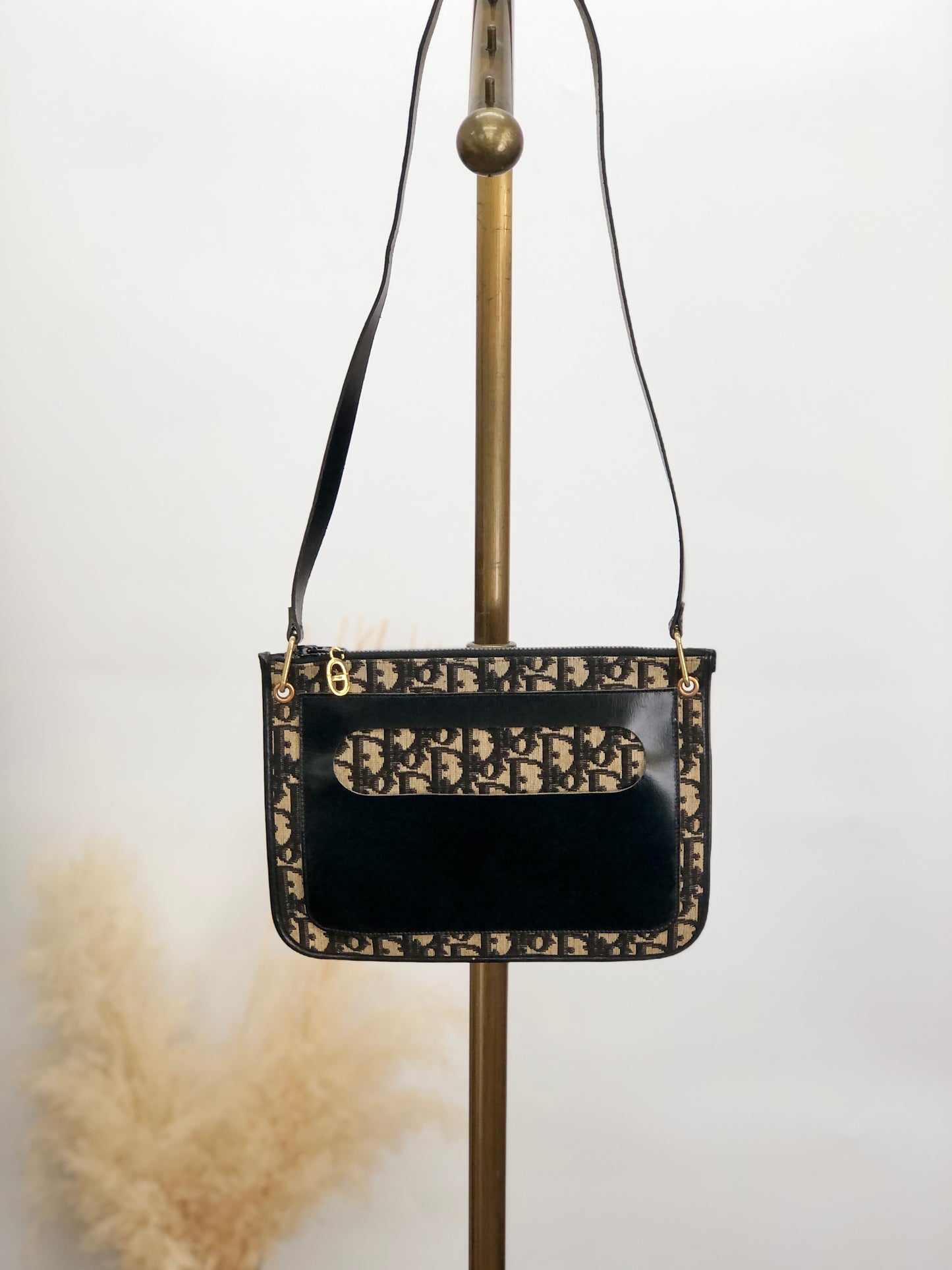 Christian Dior Trotter 肩背包 黑色 復古 z8apv6