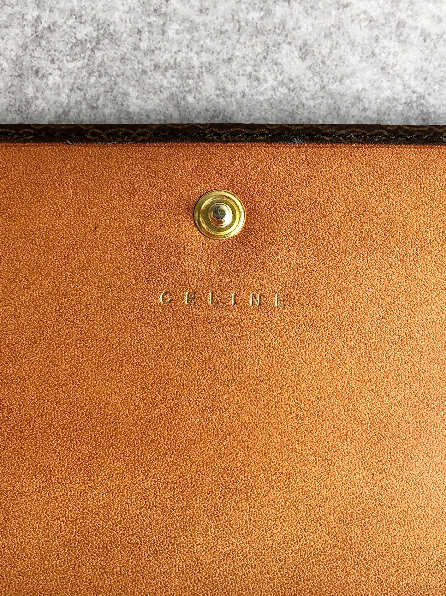CELINE Macadam Long Wallet Brown Vintage hsaduk