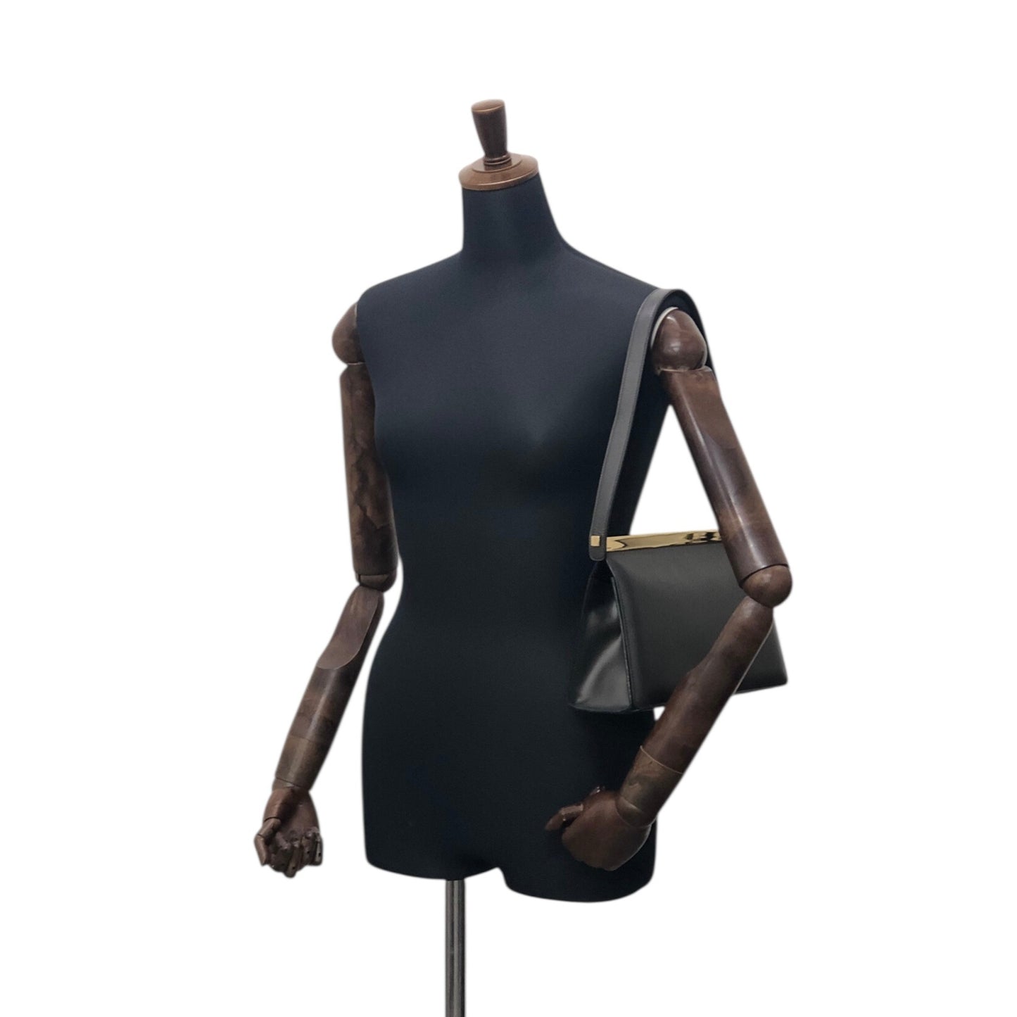GUCCI Shoulder bag Gray Vintage tfg2zv