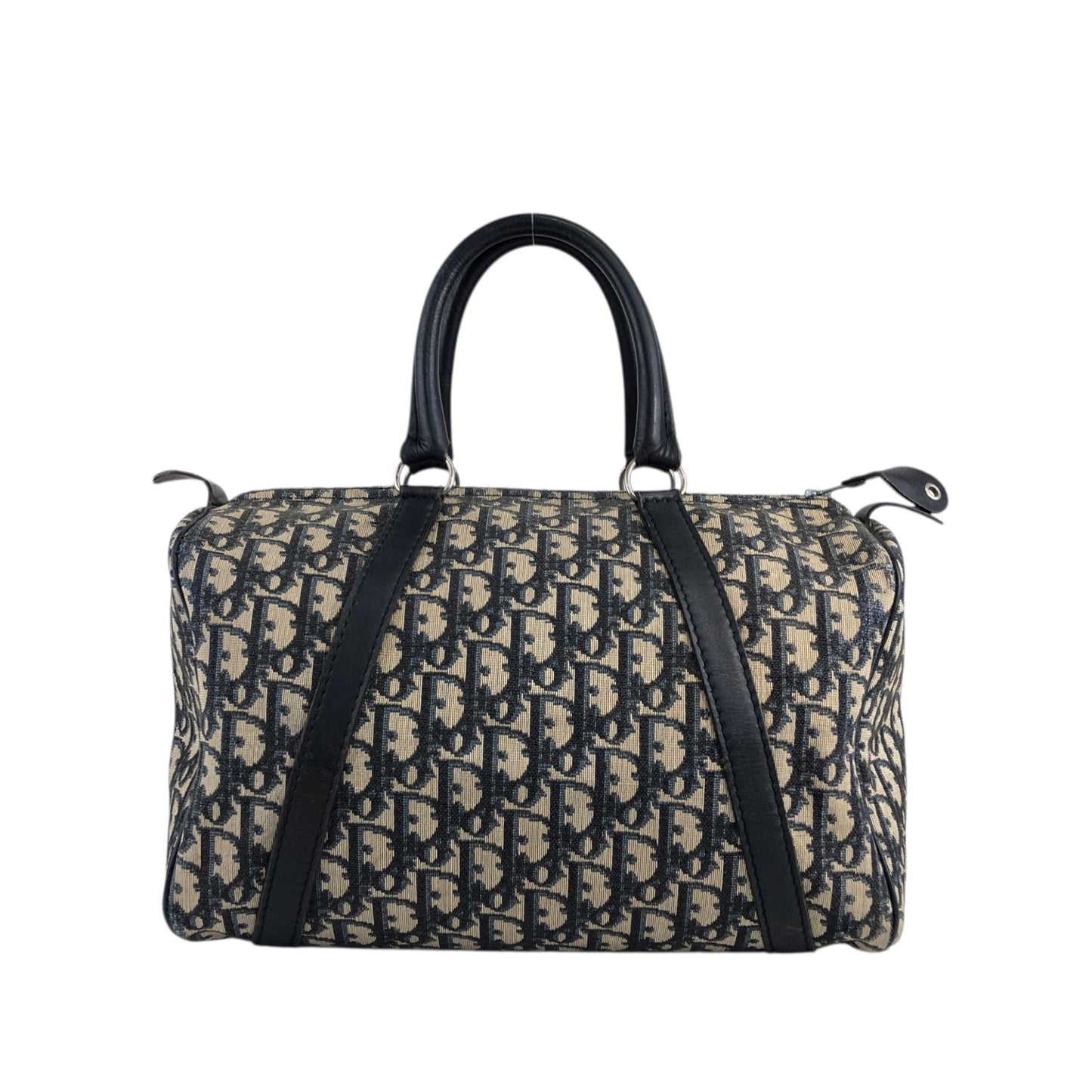 Christian Dior Trotter Handbag Boston bag Navy Vintage zhimdv