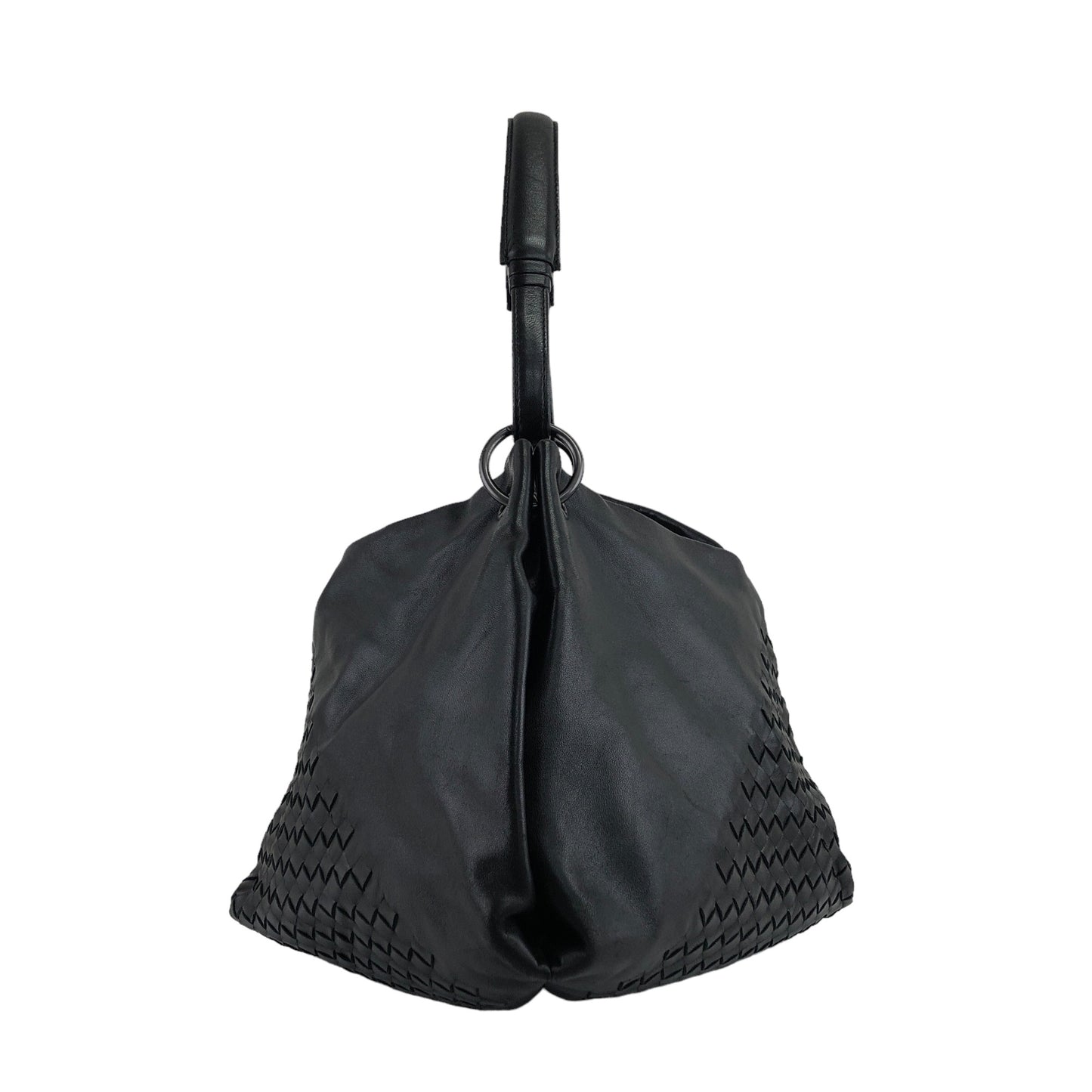 Bottega Veneta Intrecciato 單肩包 黑色 復古 68c8ji