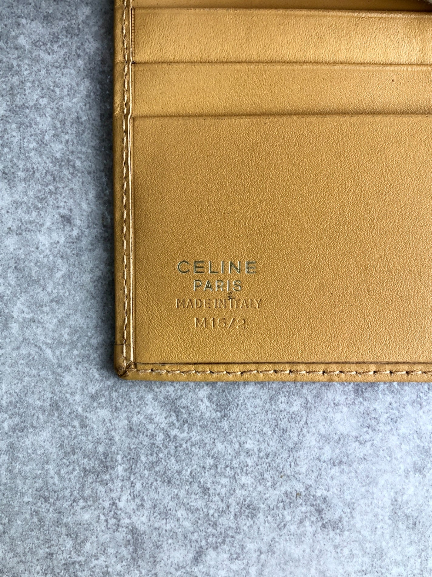 CELINE Macadam Folded Wallet Brown Vintage nkdcjh