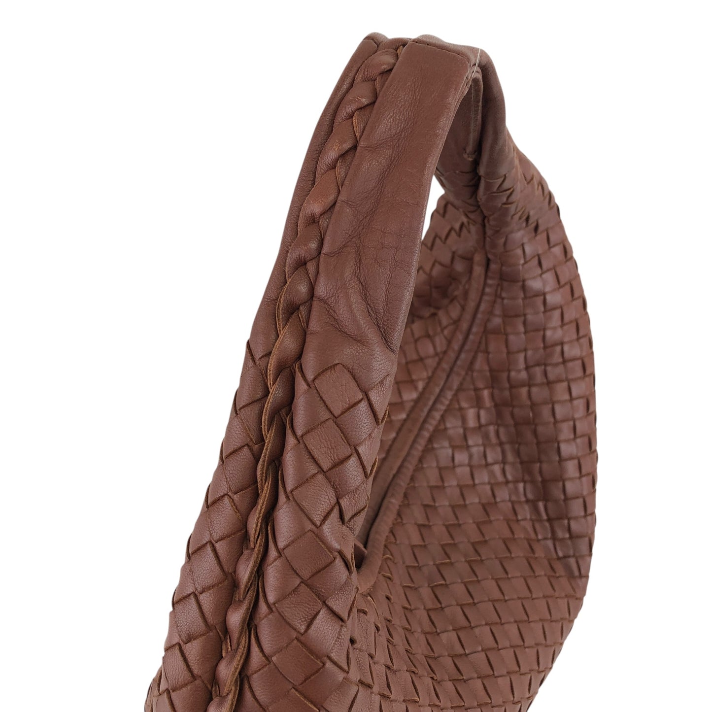 Bottega Veneta Intrecciato Shoulder bag Hobobag Brown Vintage dnw2ax