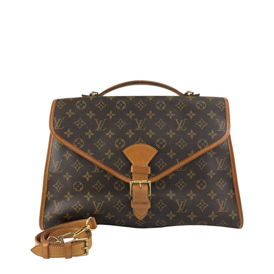 LOUIS VUITTON Monogram Two-way Handbag Shoulder Brown Vintage vy3ghk