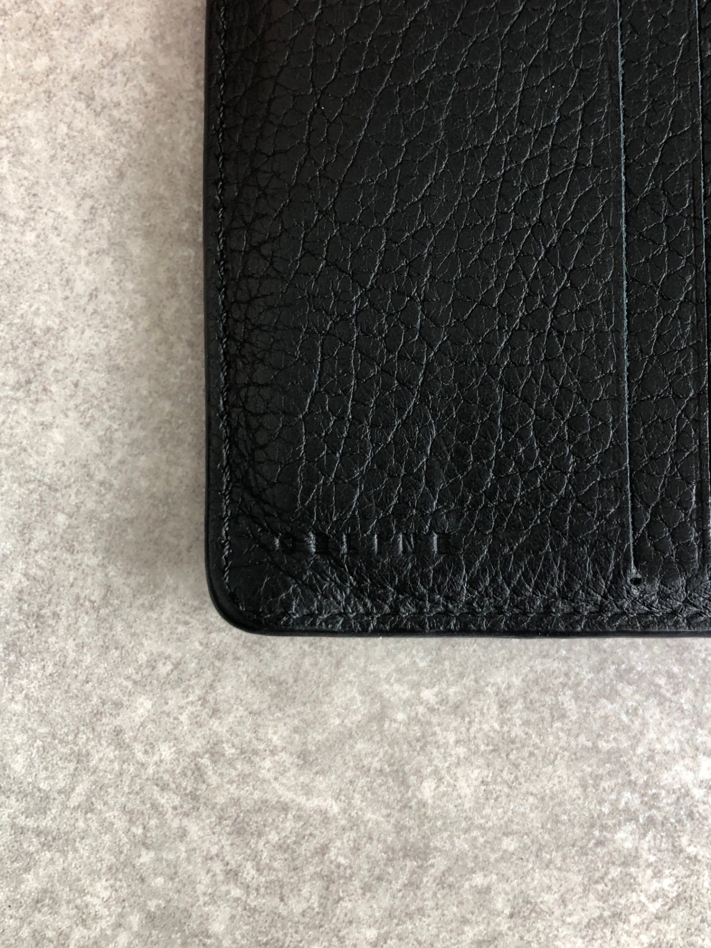 CELINE Blason Folded Wallet Black Vintage rd5jjk