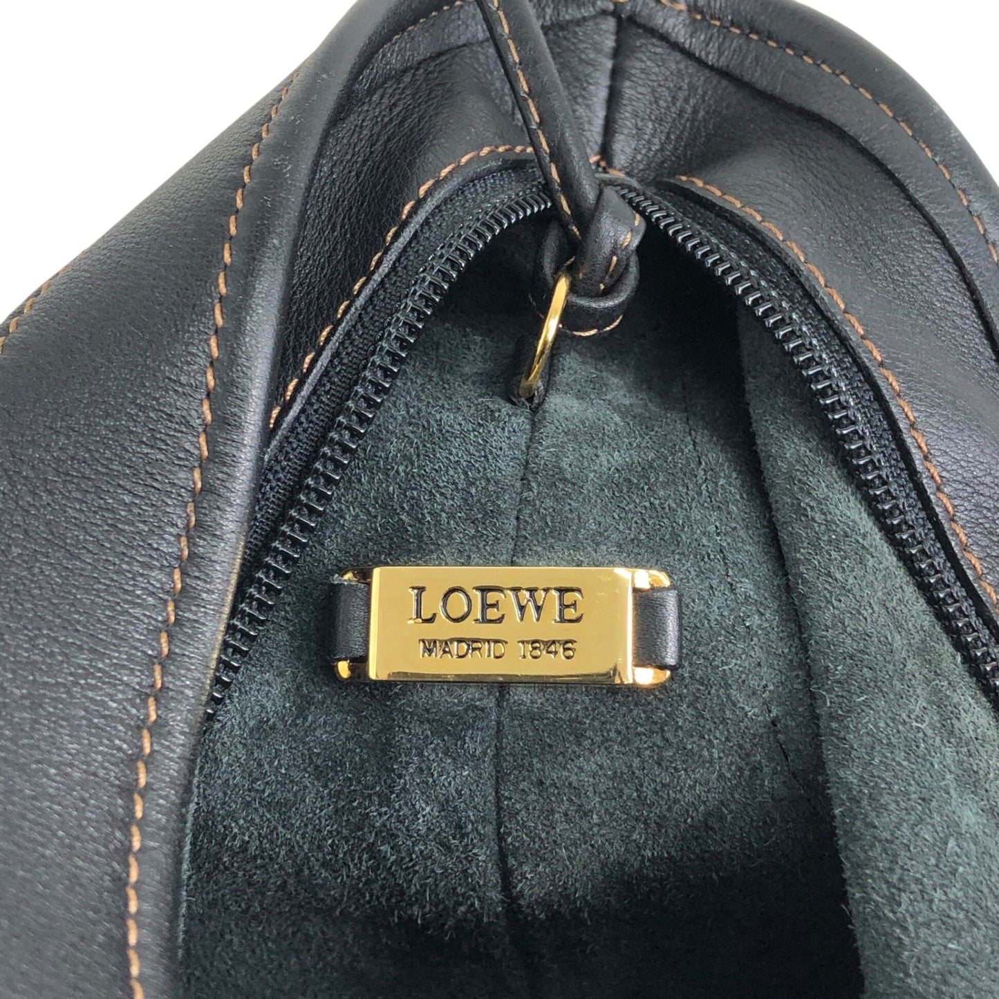 LOEWE Charm Shoulder bag Black Vintage zkuvfd